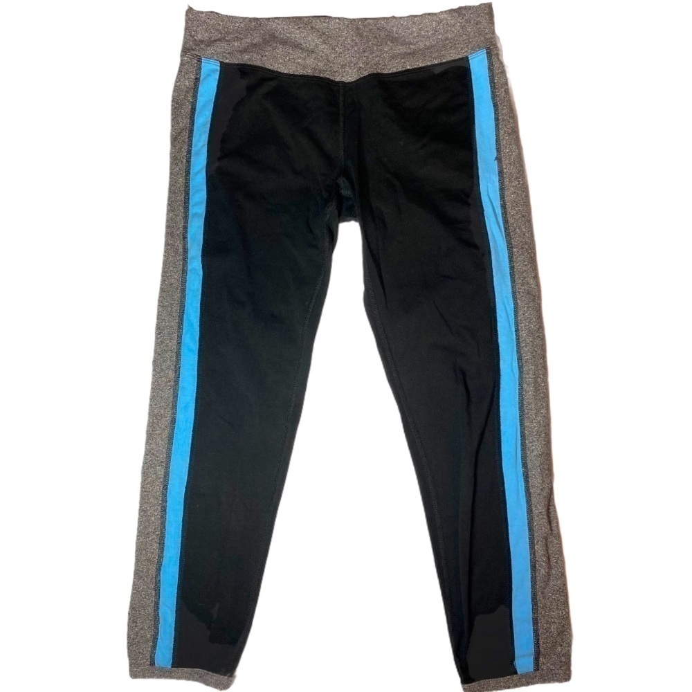 KENSIE Black & Blue Quick Dry Athletic Leggings